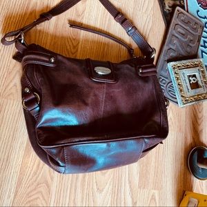 Francesco Biasia Brown gorgeous leather hand bag